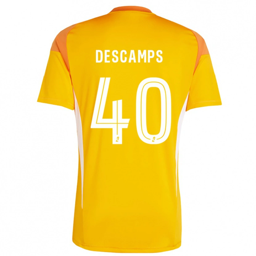 Danxen Kid Rémy Descamps #40 Orange Red Goalkeeper Jersey 2025/26 T-Shirt