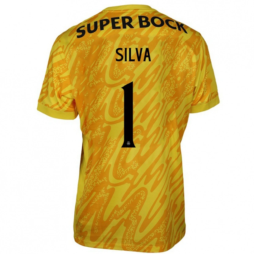 Danxen Kid Rui Silva #1 Yellow Orange Goalkeeper Jersey 2025/26 T-Shirt