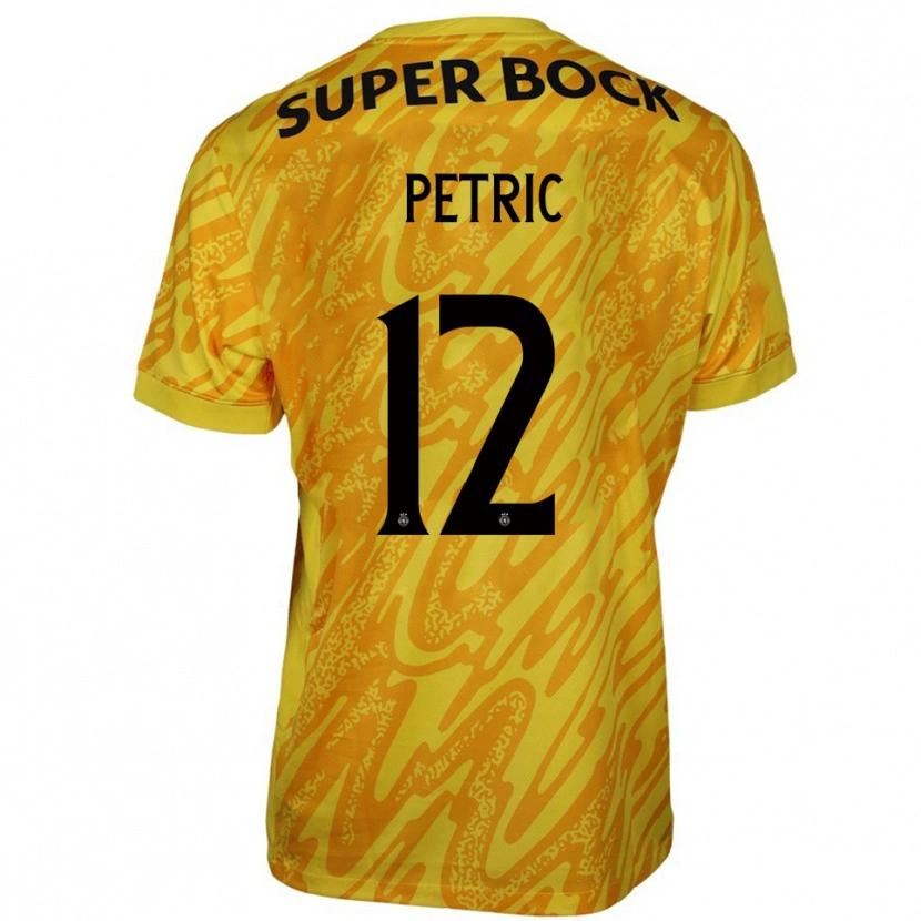 Danxen Kid Luka Petric #12 Yellow Orange Goalkeeper Jersey 2025/26 T-Shirt