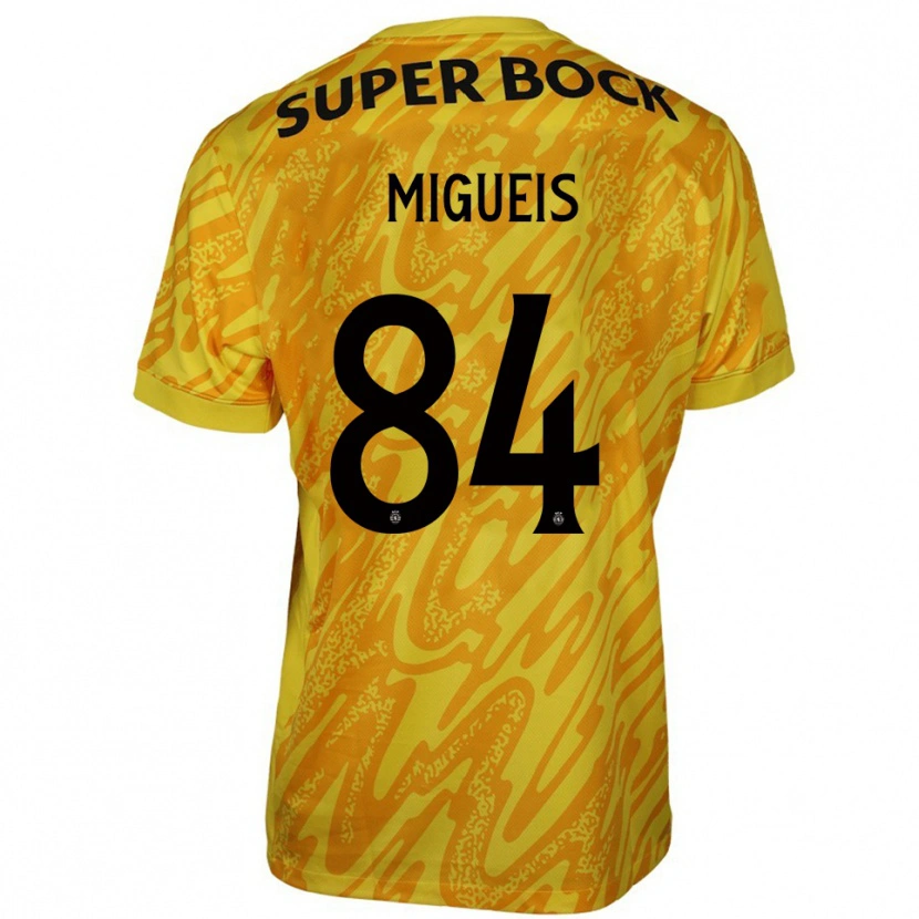 Danxen Kid Pedro Miguéis #84 Yellow Orange Goalkeeper Jersey 2025/26 T-Shirt