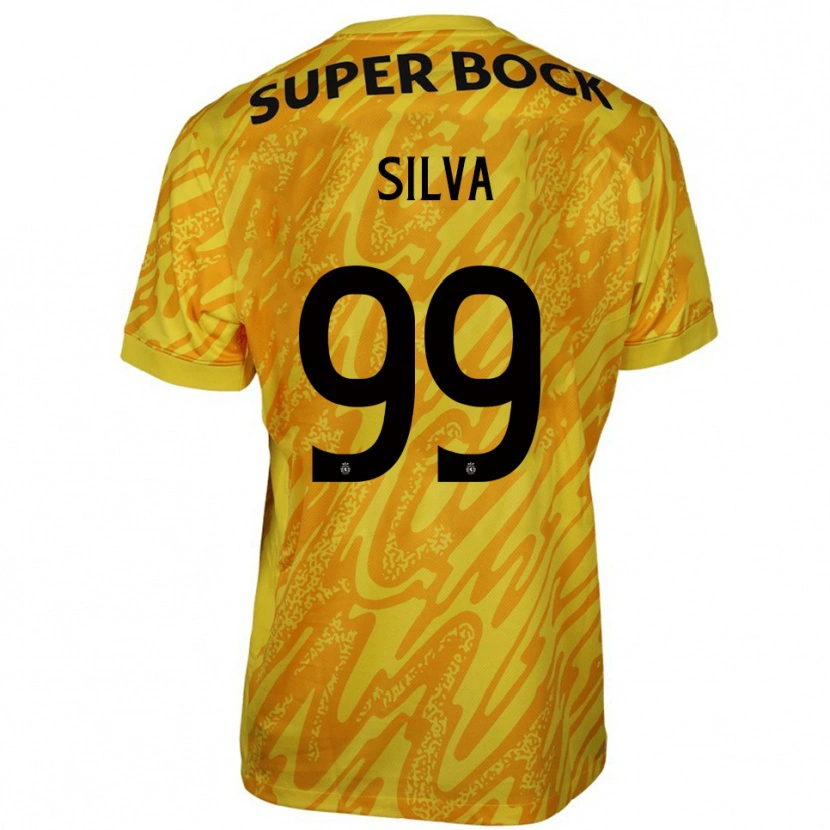 Danxen Kid Francisco Silva #99 Yellow Orange Goalkeeper Jersey 2025/26 T-Shirt