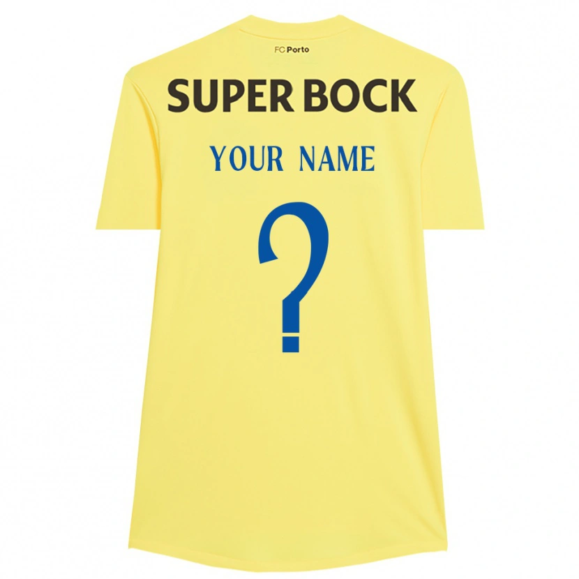 Danxen Kid FC Porto Light Yellow Black Goalkeeper Jersey 2025/26 T-Shirt