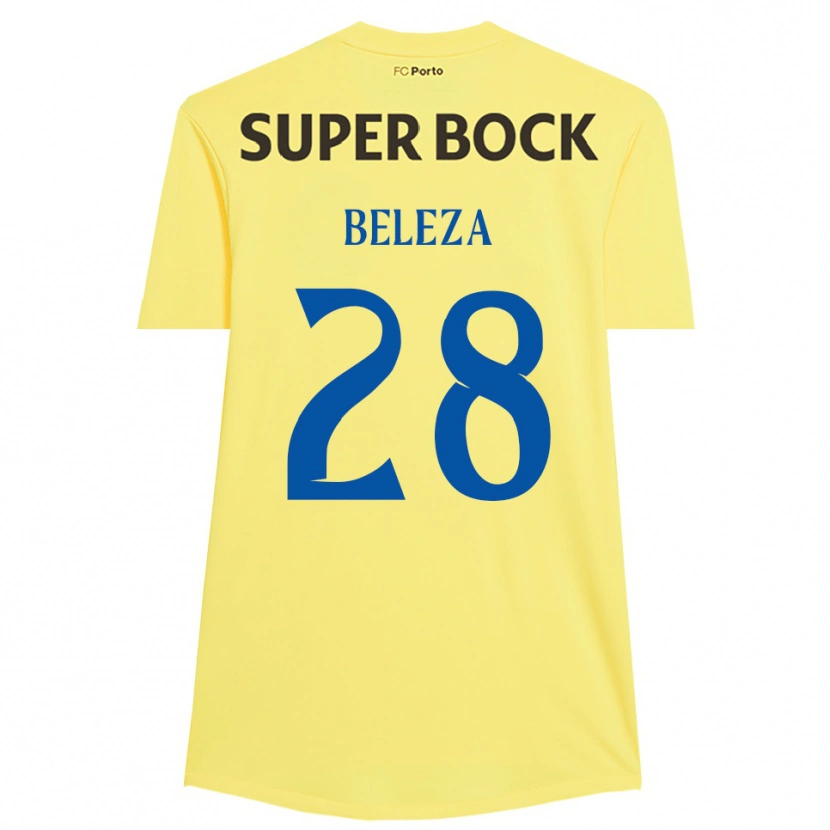 Danxen Kid Tatiana Beleza #28 Light Yellow Black Goalkeeper Jersey 2025/26 T-Shirt