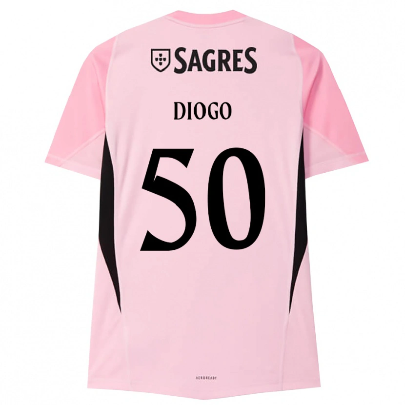 Danxen Kid Diogo Ferreira #50 Pink Black Goalkeeper Jersey 2025/26 T-Shirt