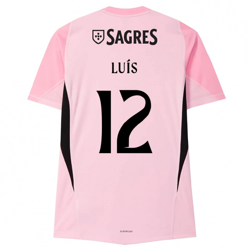 Danxen Kid António Luís #12 Pink Black Goalkeeper Jersey 2025/26 T-Shirt