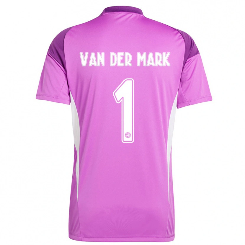 Danxen Kid Jesper van der Mark #1 Light Purple White Goalkeeper Jersey 2025/26 T-Shirt