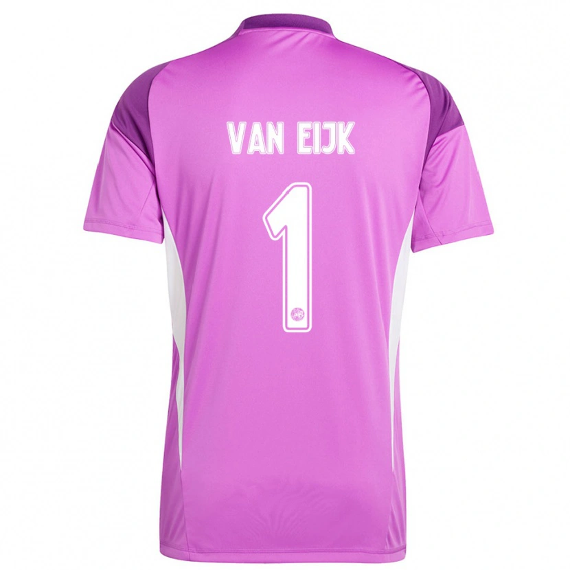 Danxen Kid Regina Van Eijk #1 Light Purple White Goalkeeper Jersey 2025/26 T-Shirt