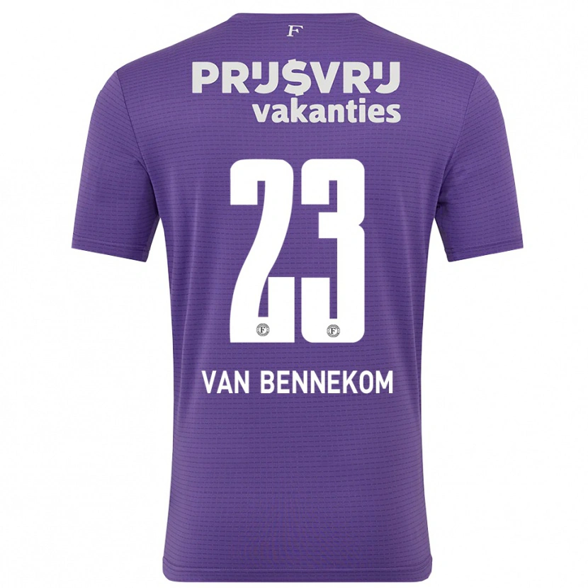 Danxen Kid Duron van Bennekom #23 Purple White Goalkeeper Jersey 2025/26 T-Shirt