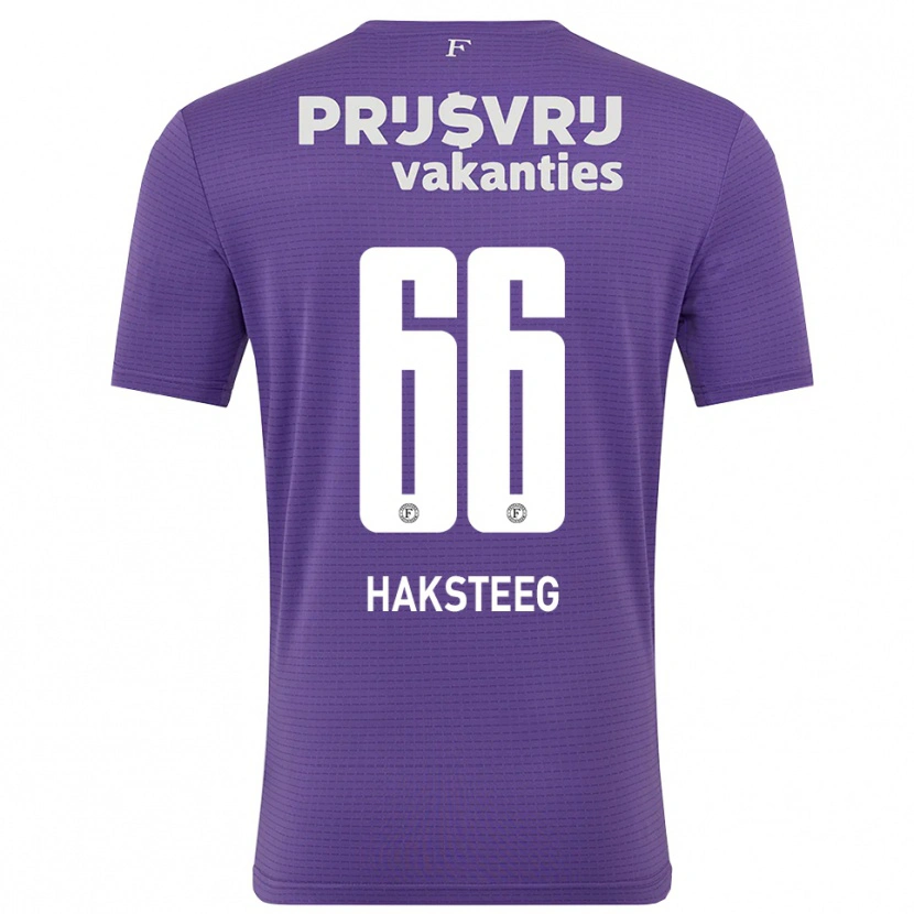 Danxen Kid Tim Haksteeg #66 Purple White Goalkeeper Jersey 2025/26 T-Shirt