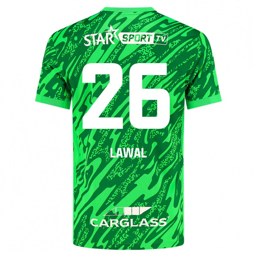 Danxen Kid Tobias Lawal #26 Deep Green White Goalkeeper Jersey 2025/26 T-Shirt
