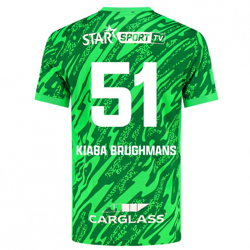 Danxen Kid Lucca Brughmans #51 Deep Green White Goalkeeper Jersey 2025/26 T-Shirt