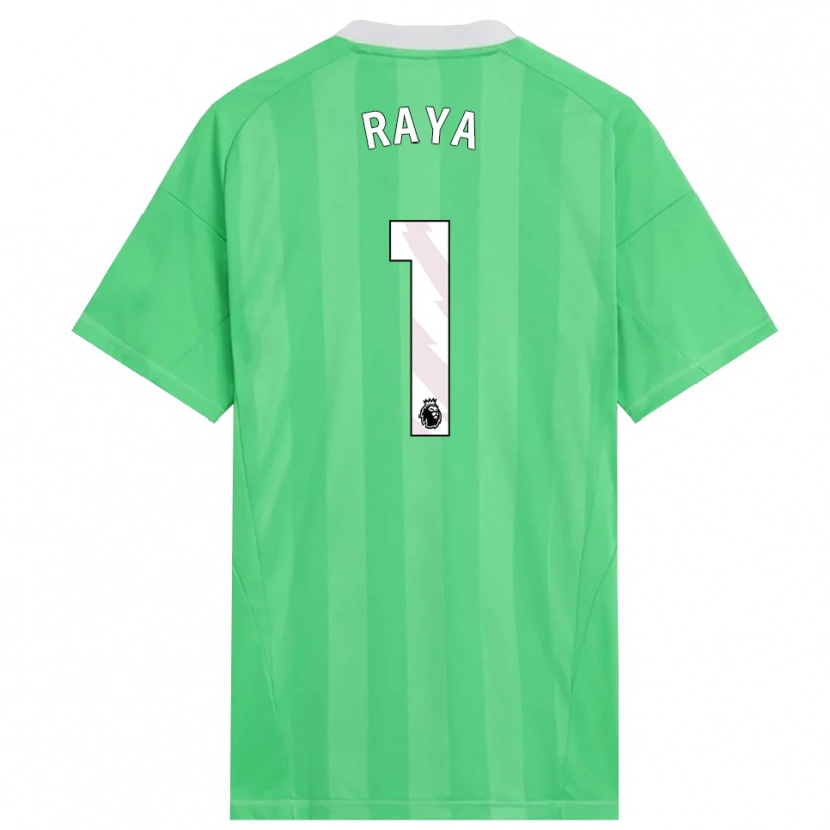 Danxen Kid David Raya #1 Light Green White Goalkeeper Jersey 2025/26 T-Shirt