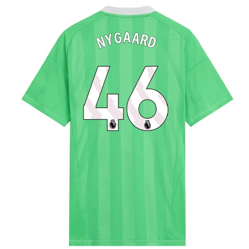 Danxen Kid Lucas Nygaard #46 Light Green White Goalkeeper Jersey 2025/26 T-Shirt