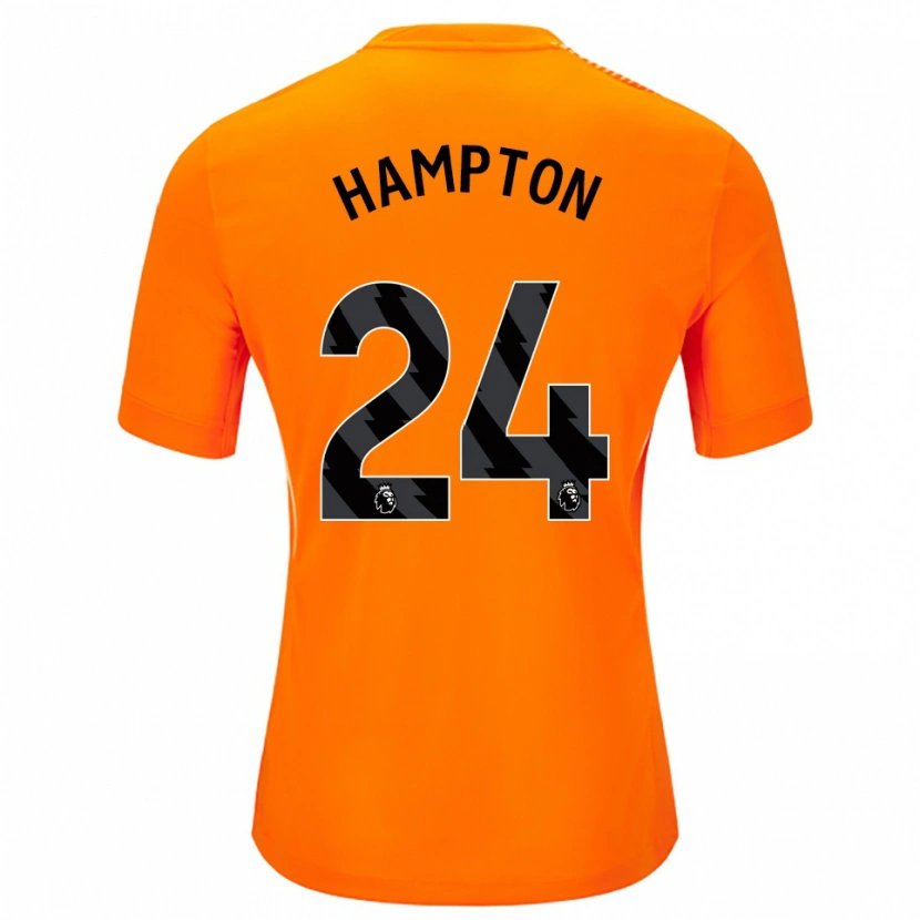 Danxen Kid Hannah Hampton #24 Orange Black Goalkeeper Jersey 2025/26 T-Shirt