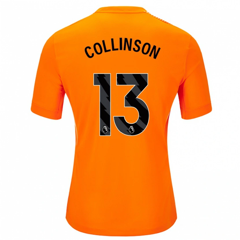 Danxen Kid Isaac Collinson #13 Orange Black Goalkeeper Jersey 2025/26 T-Shirt