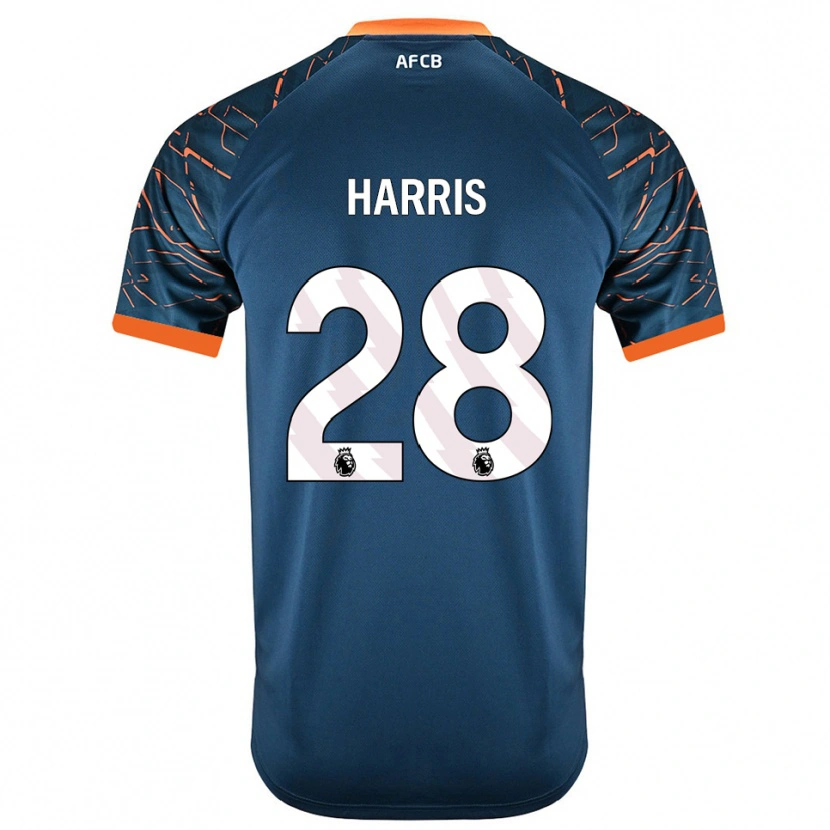 Danxen Kid Charlotte Harris #28 Dark Slate Blue Goalkeeper Jersey 2025/26 T-Shirt