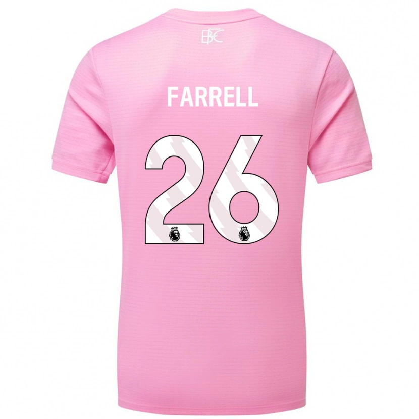 Danxen Kid Lucy Farrell #26 Pink White Goalkeeper Jersey 2025/26 T-Shirt