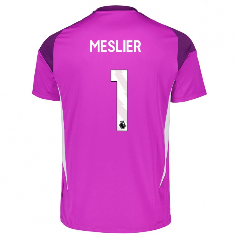 Danxen Kid Illan Meslier #1 Purple White Goalkeeper Jersey 2025/26 T-Shirt