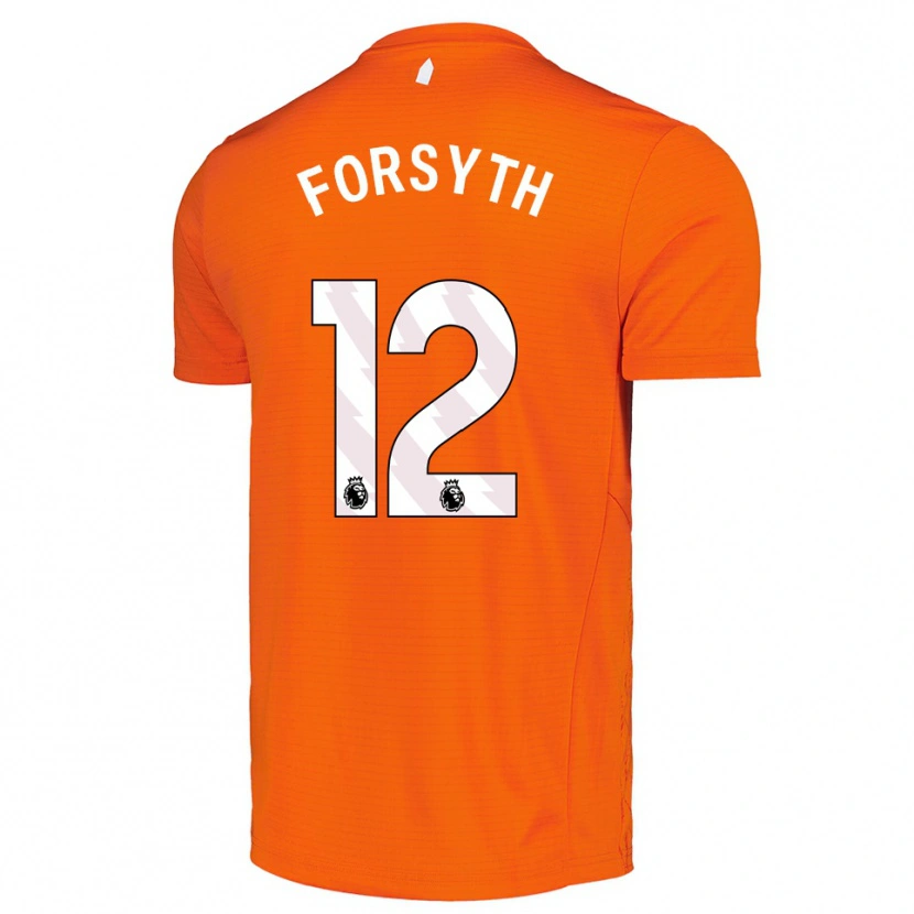 Danxen Kid Luke Forsyth #12 Orange Black Goalkeeper Jersey 2025/26 T-Shirt