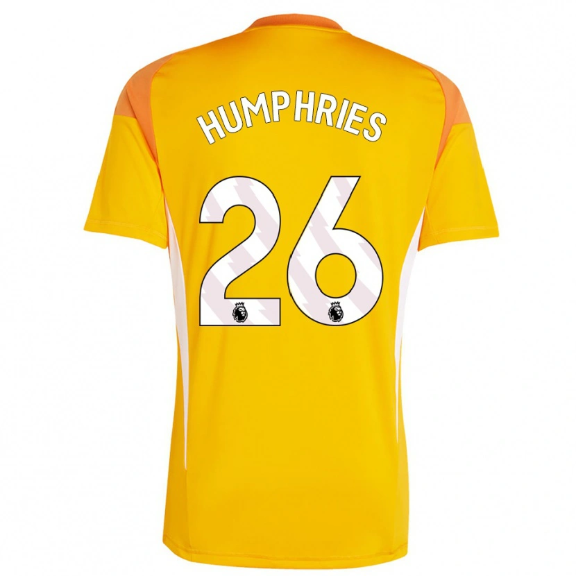 Danxen Kid Marni Humphries #26 Orange White Goalkeeper Jersey 2025/26 T-Shirt