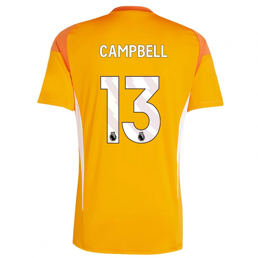 Danxen Kid Luke Campbell #13 Orange White Goalkeeper Jersey 2025/26 T-Shirt