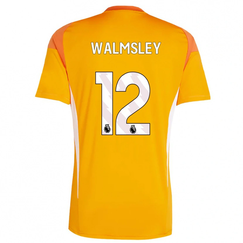 Danxen Kid Joseph Walmsley #12 Orange White Goalkeeper Jersey 2025/26 T-Shirt