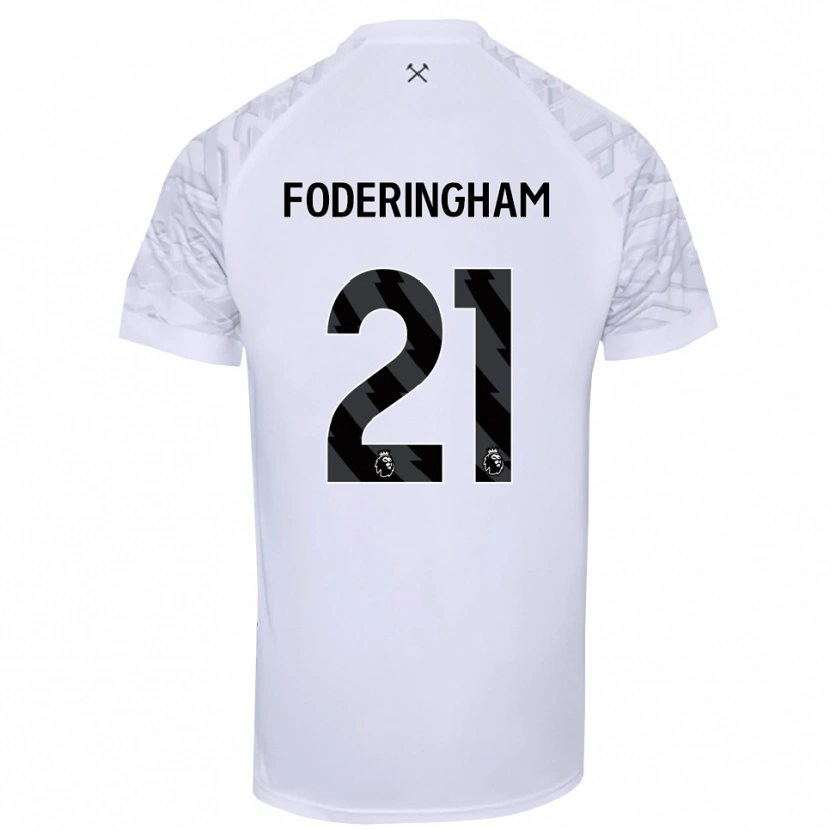 Danxen Kid Wes Foderingham #21 White Black Goalkeeper Jersey 2025/26 T-Shirt