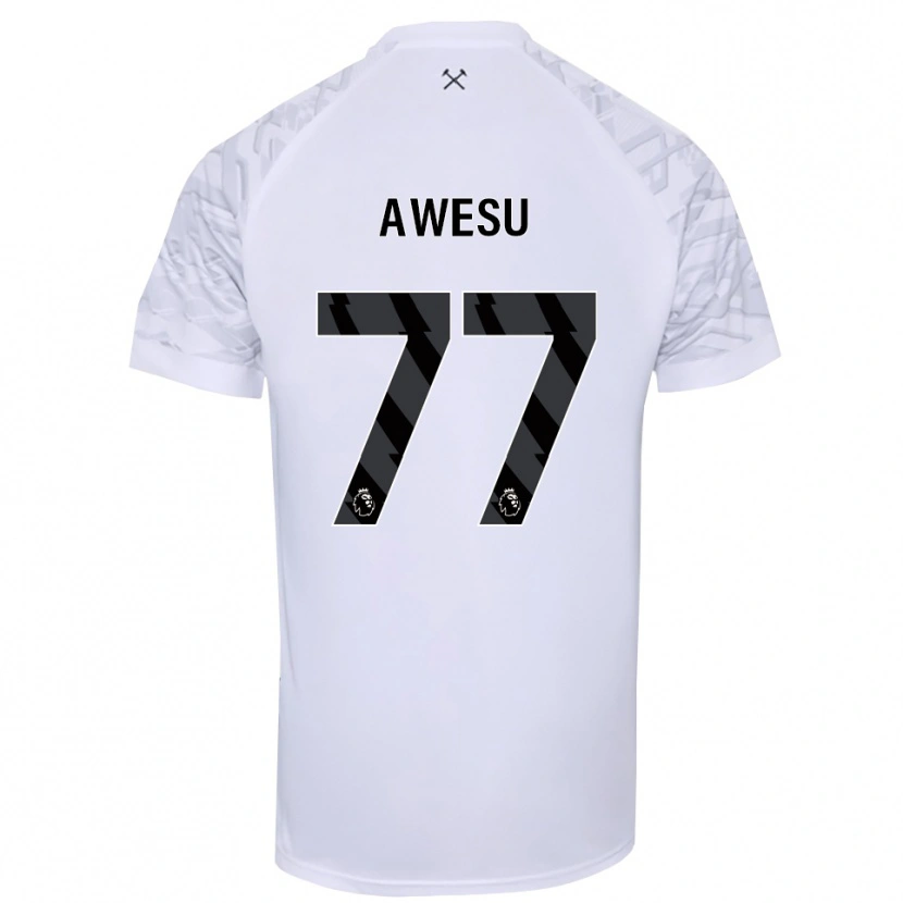Danxen Kid Lanre Awesu #77 White Black Goalkeeper Jersey 2025/26 T-Shirt