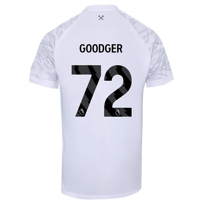 Danxen Kid Tommy Goodger #72 White Black Goalkeeper Jersey 2025/26 T-Shirt