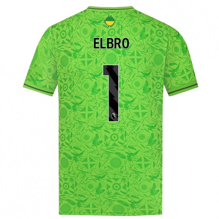 Danxen Kid Maddie Elbro #1 Green Black Goalkeeper Jersey 2025/26 T-Shirt