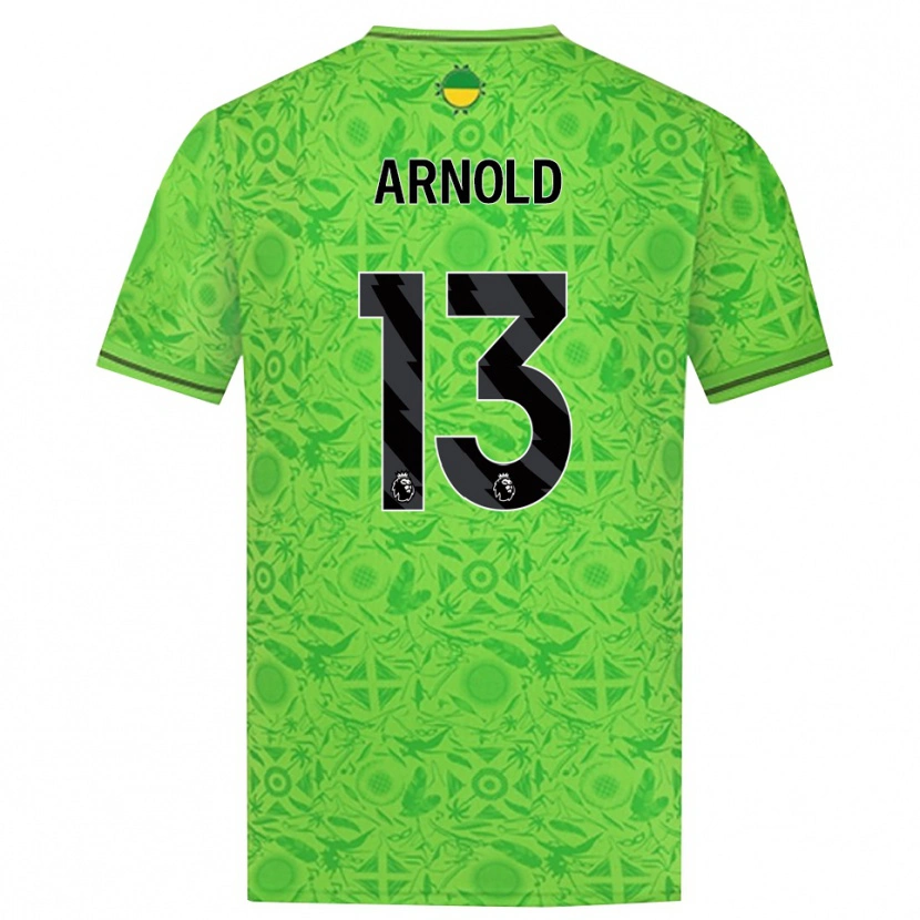Danxen Kid Alfie Arnold #13 Green Black Goalkeeper Jersey 2025/26 T-Shirt