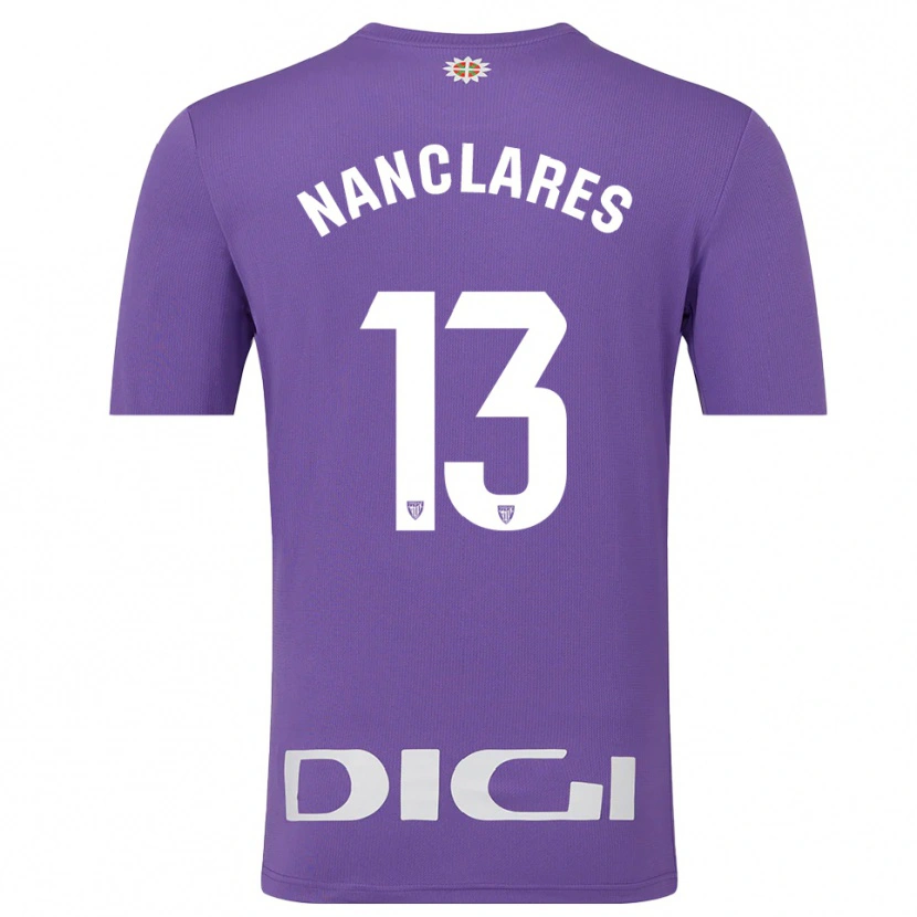 Danxen Kid Adriana Nanclares Romero #13 Purple White Goalkeeper Jersey 2025/26 T-Shirt