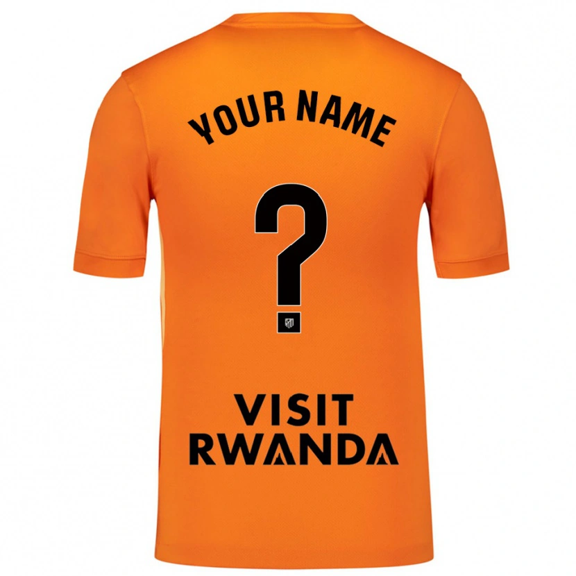 Danxen Kid Atletico Madrid Orange Black Goalkeeper Jersey 2025/26 T-Shirt