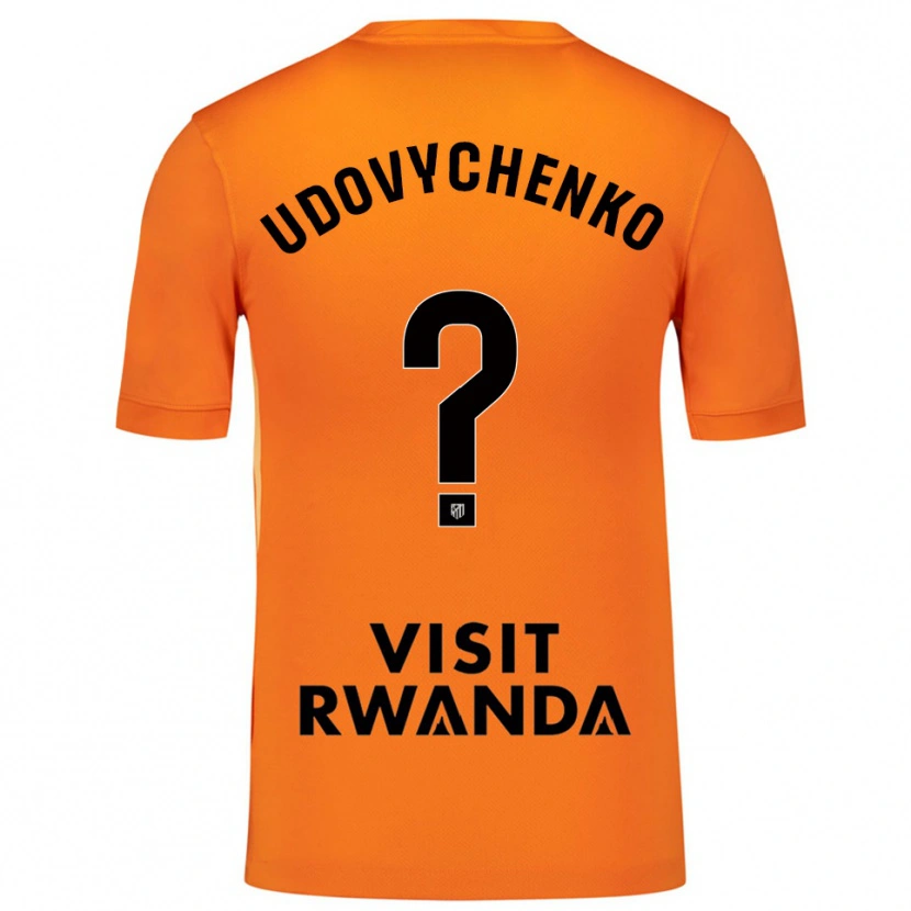 Danxen Kid Glib Udovychenko #0 Orange Black Goalkeeper Jersey 2025/26 T-Shirt