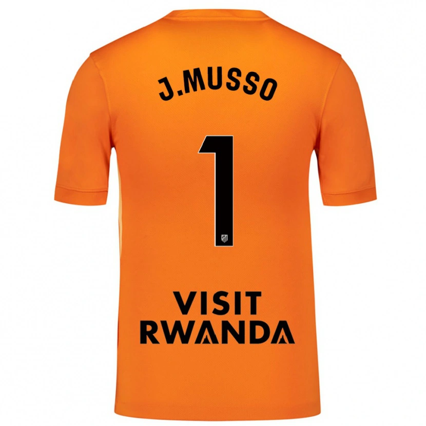 Danxen Kid Juan Musso #1 Orange Black Goalkeeper Jersey 2025/26 T-Shirt