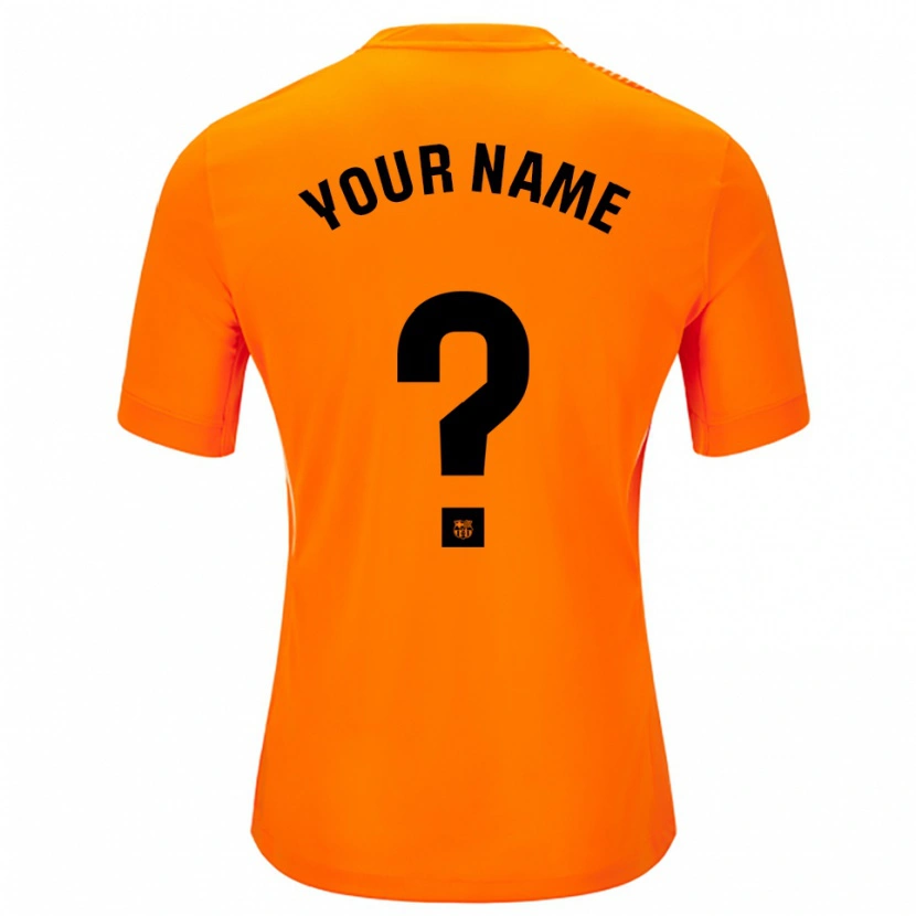 Danxen Kid Barcelona Orange Black Goalkeeper Jersey 2025/26 T-Shirt