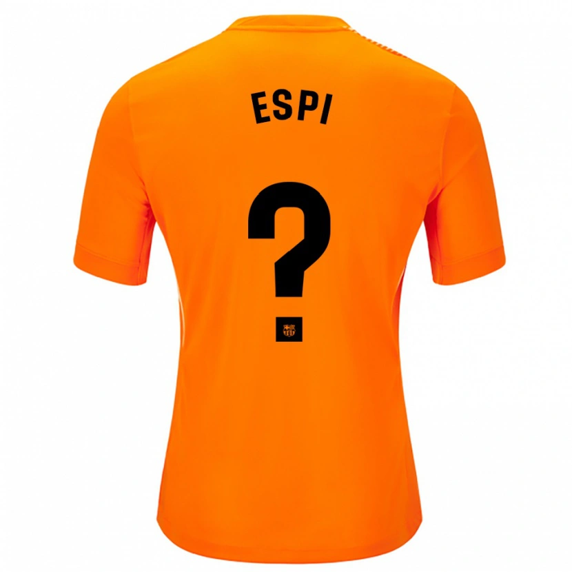 Danxen Kid Pau Espi #0 Orange Black Goalkeeper Jersey 2025/26 T-Shirt