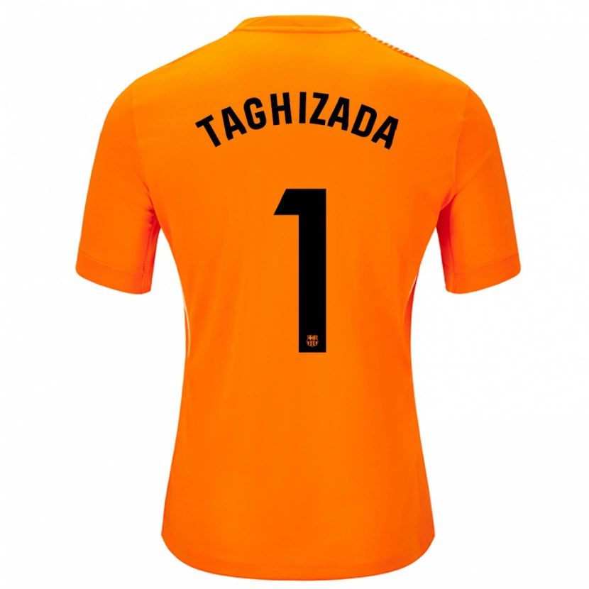 Danxen Kid Eldar Taghizada #1 Orange Black Goalkeeper Jersey 2025/26 T-Shirt