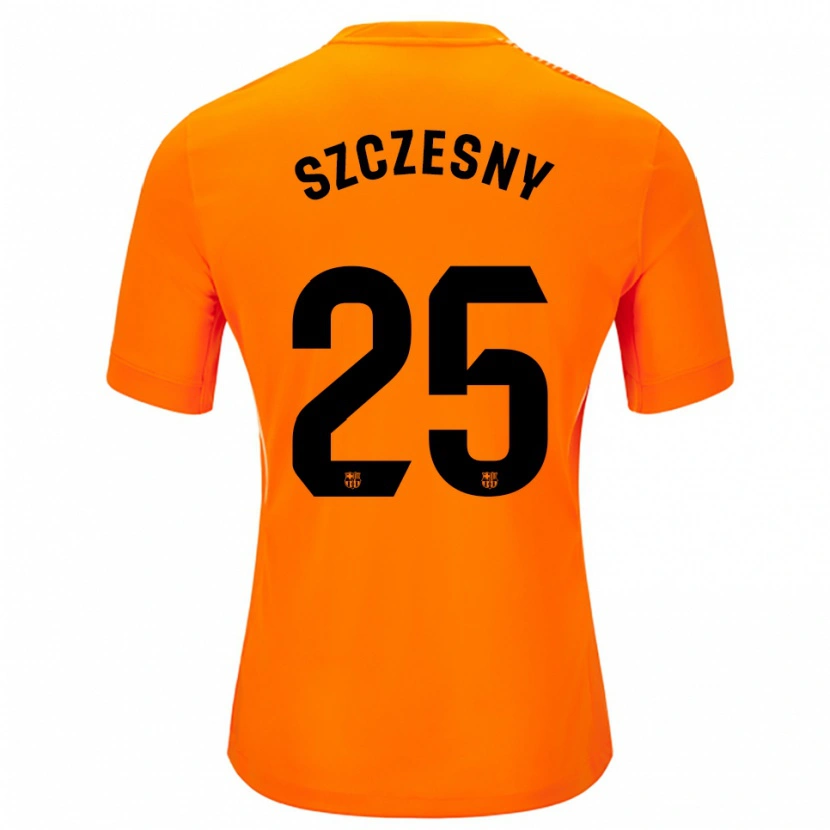 Danxen Kid Wojciech Szczesny #25 Orange Black Goalkeeper Jersey 2025/26 T-Shirt