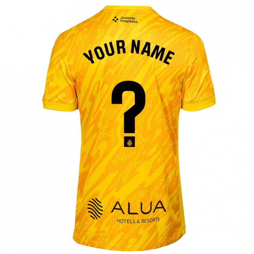 Danxen Kid RCD Mallorca Orange Black Goalkeeper Jersey 2025/26 T-Shirt