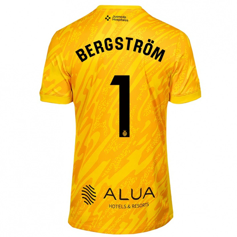 Danxen Kid Lucas Bergström #1 Orange Black Goalkeeper Jersey 2025/26 T-Shirt