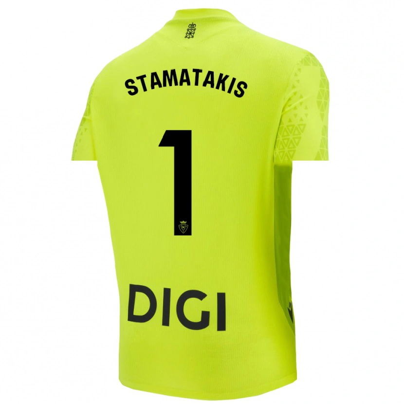 Danxen Kid Dimitrios Stamatakis #1 Fluorescent Green Goalkeeper Jersey 2025/26 T-Shirt