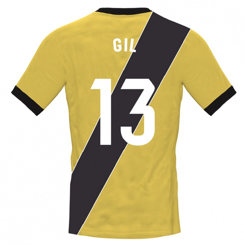 Danxen Kid Juanpe Gil #13 Yellow Black Goalkeeper Jersey 2025/26 T-Shirt