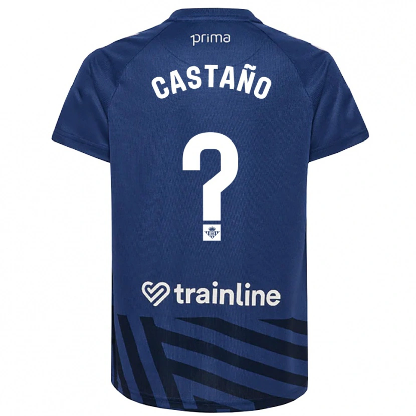 Danxen Kid Jesús Castaño #0 Royal Blue White Goalkeeper Jersey 2025/26 T-Shirt