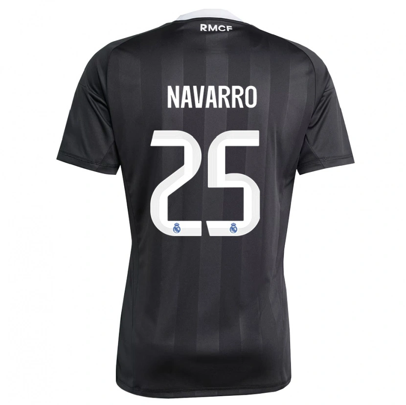 Danxen Kid Javier Navarro #25 Black White Goalkeeper Jersey 2025/26 T-Shirt