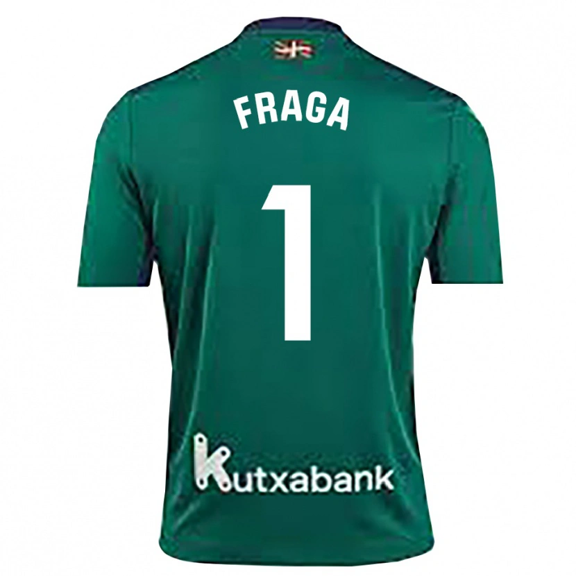 Danxen Kid Aitor Fraga #1 Navy Blue Green Goalkeeper Jersey 2025/26 T-Shirt