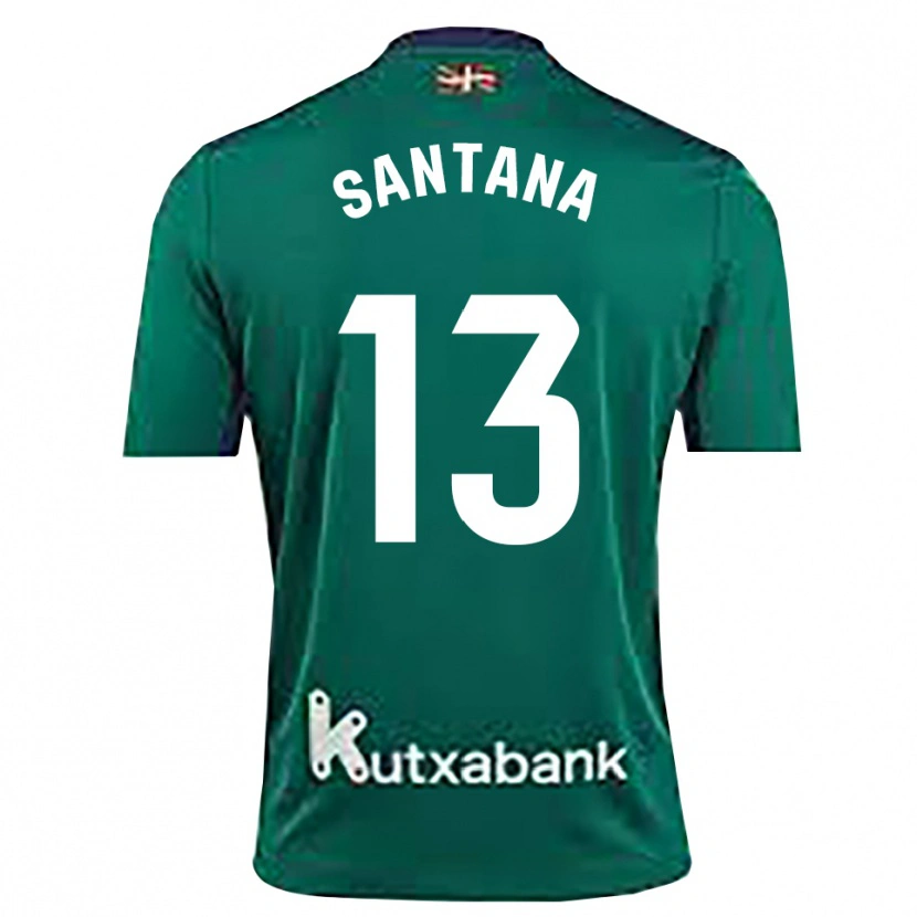 Danxen Kid Olatz Santana #13 Navy Blue Green Goalkeeper Jersey 2025/26 T-Shirt