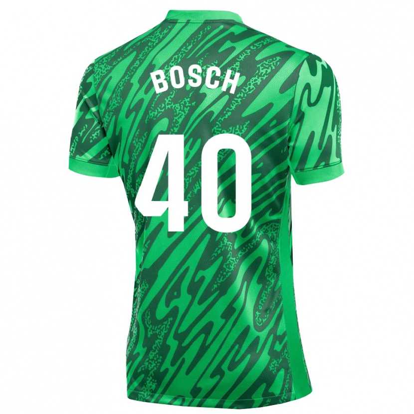Danxen Kid Owen Bosch #40 Dark Green White Goalkeeper Jersey 2025/26 T-Shirt