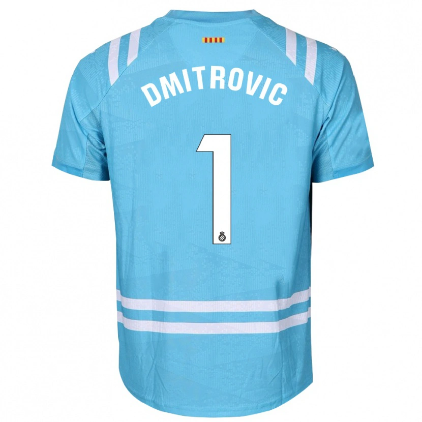 Danxen Kid Marko Dmitrovic #1 Light Blue White Goalkeeper Jersey 2025/26 T-Shirt