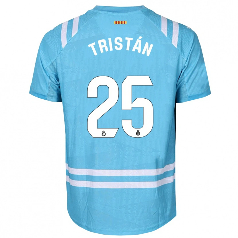 Danxen Kid Pol Tristán #25 Light Blue White Goalkeeper Jersey 2025/26 T-Shirt